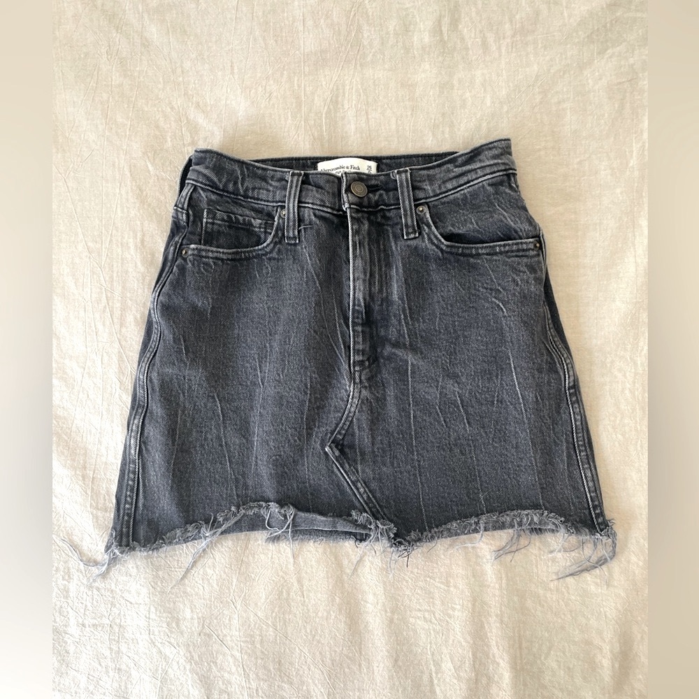 Abercrombie & Fitch Black Denim Skirt